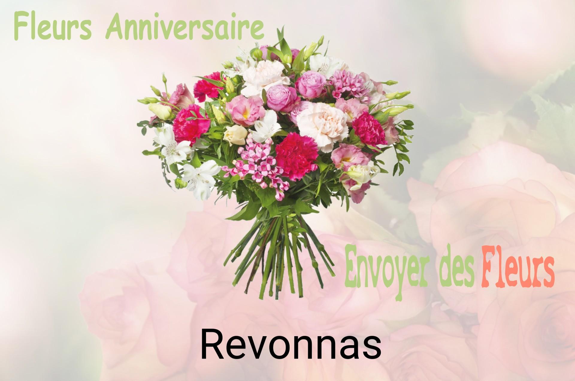 Bouquet de fleurs d’anniversaire livré à Revonnas